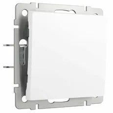 Изображение Выключатель одноклавишный проходной Werkel белый матовый